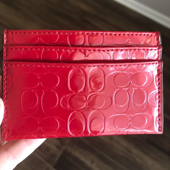 Coach Accessories - Red Coach card holder Coach Accessories - Red Coach card holder